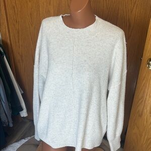 Topshop Cream Crewneck Sweater